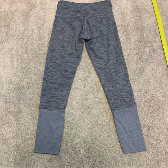 Lululemon heathered gray special edition Wunder under Long cuff leggings size 4 - Picture 5 of 13